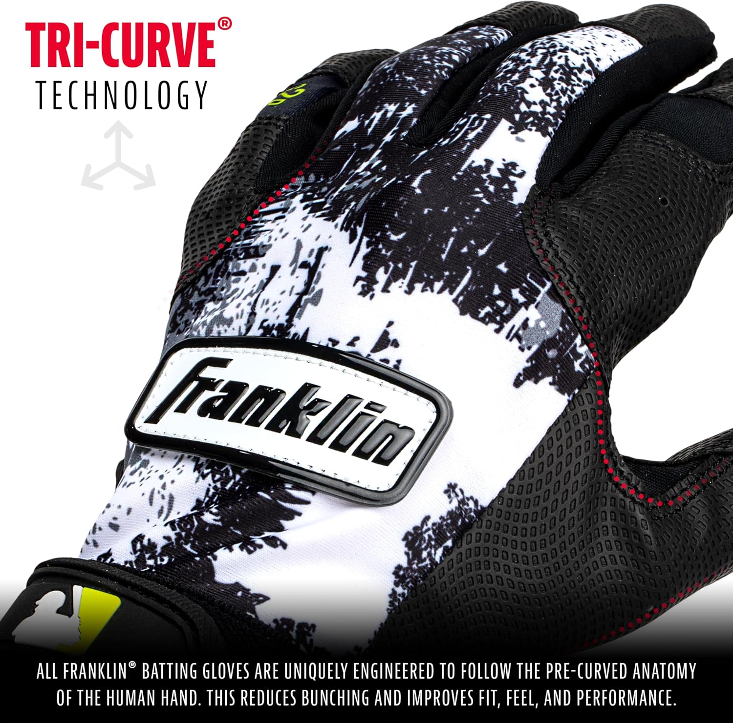 Franklin Sports MLB - Guantes de bateo de teeball para niños y niñas - Imagen 3