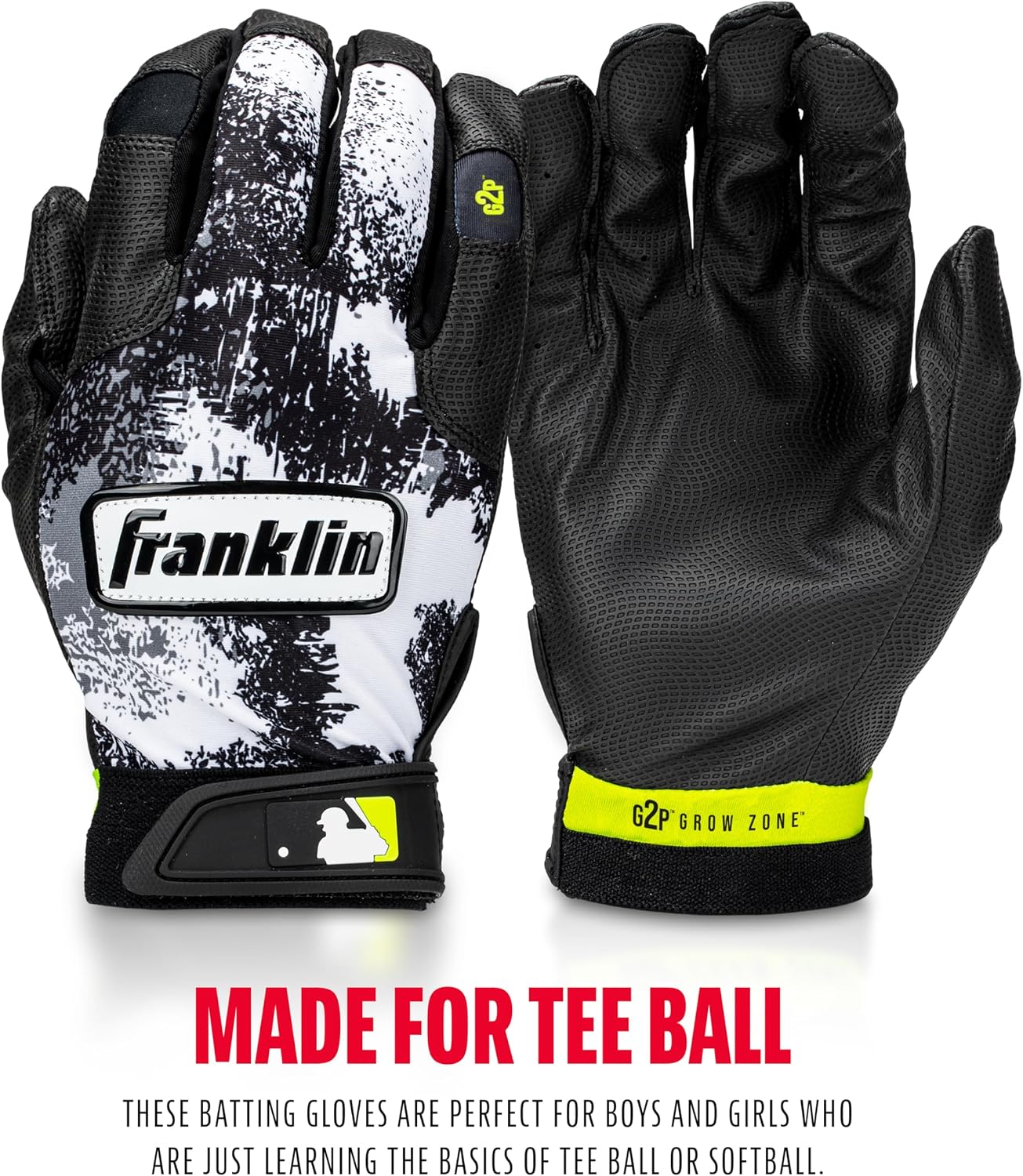 Franklin Sports MLB - Guantes de bateo de teeball para niños y niñas - Imagen 4